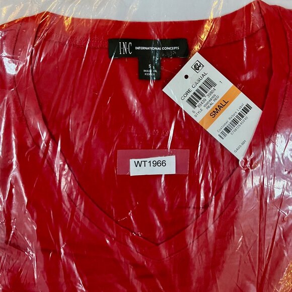 NWT INC International Concepts Women's Real Red Pullover Blouse Top Size S - Picture 5 of 5